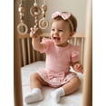 thumbnail image 6 of AceBaby Infant Baby Girl Summer Plaid Outfit Set for 0-18M,95% Cotton, 6 of 9