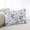 Navy blue, gray, variant on Grey Black Botanical Throw Pillow Covers, Watercolor Spring Floral Summer Leaf Soft Breathable Pillow Cases with Invisible Zipper, Toddler Pillowcases for Couch Bed Sofa Chair 12x20 Inches