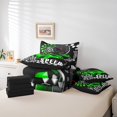 thumbnail image 4 of Erosebridal Cool Racing Car Bed in a Bag Queen size, Checkered Bed Set, Speed Sports Decor, Reversible 7-Piece, 4 of 5