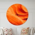 thumbnail image 2 of Designart 'Orange Upper Antelope Canyon ' Modern wall clock, 2 of 6