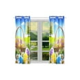 thumbnail image 2 of MYPOP Easter Eggs Window Curtain Kitchen Curtain 26x39 inches (Two Pieces), 2 of 3
