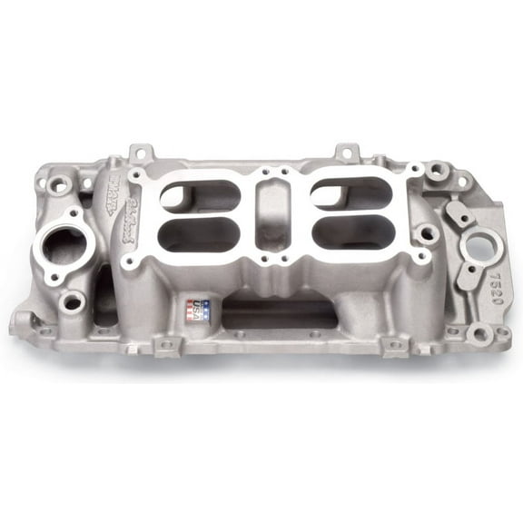 Edelbrock Manifold Dual Quad RPM Air Gap BB Chevy Oval Port