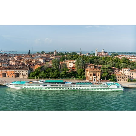 Canvas Print Mediterranean River Cruise Boat Cruise Venice Stretched Canvas 10 x
