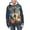 Classic Wolf Pattern, variant on Fashion Wolf Athletic Zip Up Jacket for Youth Hooded Long Sleeve with Pockets Lightweight Sports Top Size 12-14