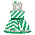 thumbnail image 4 of Zaldita Kids Girls Candy Cane Striped Tutu Dress Ballet Figure Skating Dresses Christmas Dance Green 10, 4 of 5