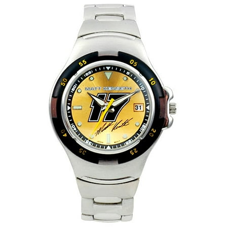 Matt Kenseth Men's Water Resistant Sports Watch, Yellow Dial