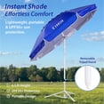 thumbnail image 5 of AMMSUN 6.5ft Lightweight Sports Beach Umbrella Portable Shade with Stand for Outdoor Games,Blue, 5 of 8