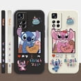 thumbnail image 2 of Case For Redmi Note 12 11 11T 11R 11E 10 9 8 7 7S PRO PLUS 4G 5G Simple Liquid silicone Case Cartoon Lilo & Stitch Angel, 2 of 5