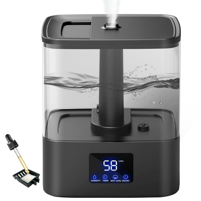 Humidificador KZF de 6 litros de llenado superior con 60 horas de funcionamiento para dormitorio