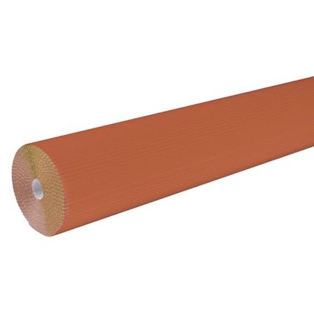 Solid Color Corrugated Paper Roll, 48 Inches x 25 Feet, Orange$$Other