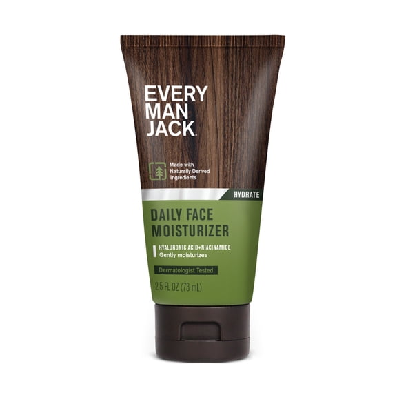 Every Man Jack Daily Hydrating Face Lotion for Men, 2.5 fl oz