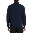 thumbnail image 5 of Kallspin Men's Turtleneck Sweaters Wool Blend Lightweight Pullover Sweaters(Navy Blue,Medium), 5 of 7