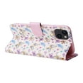 thumbnail image 6 of RFID Blocking Case For iPhone 15 Wallet Case for Women with Credit Card Holder, Cute Pattern Flower Designed Hand Strap Flip PU Leather Stand For iPhone 15, Butterfly Flower, 6 of 8