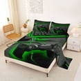 thumbnail image 2 of Erosebridal Teens Black Gamepad Bed Sheets,Modern Gamer King Sheets For Kids Boys 4-Piece, 2 of 6