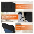 thumbnail image 4 of Lounge Chair Cushions 67x22x4in Thickened Padding Chaise Lounger Cushion Recliner Rocking Chair Sofa Mat Pad Chair Cushion for Indoor Outdoor Furniture, Chair Cushion/Black, 4 of 6