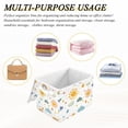 thumbnail image 6 of Yayeee Collapsible Cube Storage Bin with Lid Fabric Closet Decorative Basket with Handles, Rainbows Pattern, 6 of 7