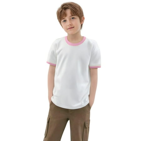 YuYuBao Toddler Boys Girls Tshirts Color Block Short Sleeve Crewneck T-Shirts Tops Tee Clothes For Children Boys
