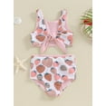 thumbnail image 2 of Biekopu Girls Bikini Beach Swimwear 2 Piece Swimsuits Strawberry/Floral Print Vest PP Shorts Bathing Suits, 2 of 9