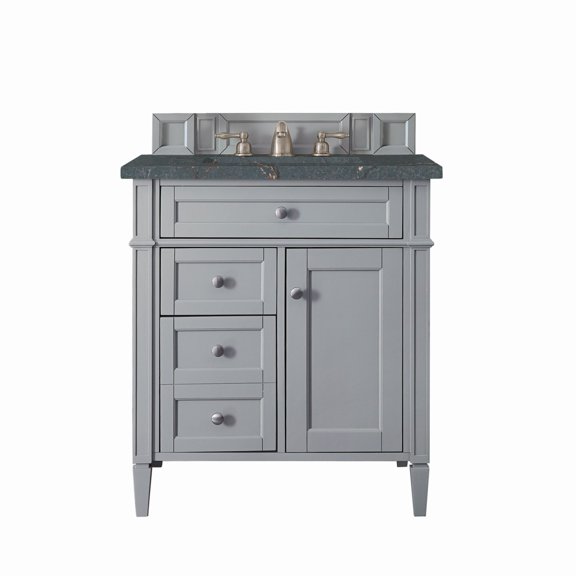 James Martin Vanities 650-V30-3Pbl Brittany 30" Single Basin Poplar Wood Vanity Set - Grey