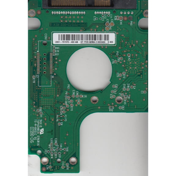 WD5000BEVT-16ZAT0, 2061-701572-400 AB, WD SATA 2.5 PCB
