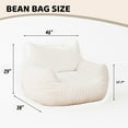 thumbnail image 7 of zyoiszvq Corduroy Bean Bag Chairs for Adults with Memory Foam Filling,Stuffed Lounge Floor Sofa Reading Chair with Armrests, 7 of 7