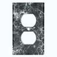 thumbnail image 2 of Metal Light Switch Plate Outlet Cover (Image of Marble Black MAR002), 2 of 14