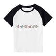 thumbnail image 1 of RXIRUCGD 2025 Vêtements d'Été pour Enfants Tout-Petits Garçons Filles Mode Mignon Col Rond Imprimé Manches Courtes Haut, 1 of 7