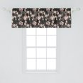 thumbnail image 2 of Ambesonne Floral Window Valance, Victorian Blooming Flowers, 54" X 18", Grey Blush, 2 of 3