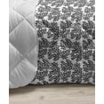 thumbnail image 3 of Black and White Down Alternative Comforter, Starry Night Drifter Butterfly Silhouettes Monochrome Sketch Style Fauna, Microfiber Quilt for All Season, 5 Sizes, Black White, by Ambesonne, 3 of 3