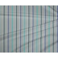 thumbnail image 3 of oneOone Tissu Polyester Lycra Multicolore à Rayures Tissu au Mètre 56 Pouces de Large, 3 of 3