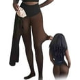 thumbnail image 1 of New Compression Band & One Seam Option, The Original Magic Fleece Lined Leggings, Bare-Leg Plus-Size Tights, 1 of 2