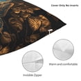 thumbnail image 3 of Gold Blue Butterflies Golden Butterfly Pillow Cover Decorative Throw Pillowcase Soft Cushion Covers Bed Sofa Couch 24x24, 3 of 6