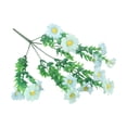 thumbnail image 3 of 15 Heads Artificial Flowers Plastic Fake Plants Wedding Garden In/Outdoor Decor, 3 of 9