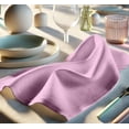 thumbnail image 4 of Vargottam Designer Cotton Twill Napkins - Set of 12, 20-Inch, Pink Solid Color, Durable & Absorbent Cloth Napkins for Dining, Parties, and Home Decor - Machine Washable, 4 of 8