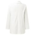 thumbnail image 1 of Vedolay Top Women's Suits Fall Coats Plus Size Casual Long Sleeve Lightweight Jacket,White M, 1 of 4