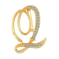 thumbnail image 2 of Opolski 5PCS 1 Pc Fashion Unisex Rhinestone English Letters Alphabet A-Z Brooch Pin Ornament, 2 of 8