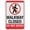 Metal tin sign 4, variant on Warning No Urination Defecation Bilingual English Spanish Funny Novelty Aluminum Sign Plaque 8X12 Inch Office Garage Recreation Room Shop Hunting Fishing Village Private Warehouse Loading Dock Plant