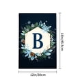 thumbnail image 4 of Amhnf Winter Monogram B Garden Flag With Snowflakes And Evergreens For Home Outdoor Garden Yard Decor 12x18 inch, 4 of 5