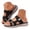 B, variant on Womens Fashion Orthotic Slides Plantar Fasciitis Arch Support Slip on Flat Sandals Ladies Soft Cushion Yoga Mat Slippers with Adjustable Straps Brown 8