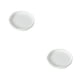 thumbnail image 2 of Advancent Bandeja de flores Platillo para plantas Borde Dureza decorativa Atractivo Decoraciones para exteriores Oficina Plataforma de soporte Blanco 2piezas, 2 of 6
