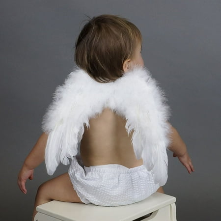 Zucker Feather Products Small Angel Feather Costume Wing - Baby Angel Wings for Kids