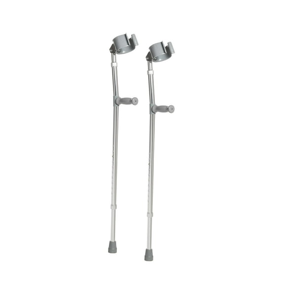 Drive Medical Lightweight Walking Forearm Crutches, Bariatric, 1 Pair