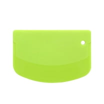 geerera Semi-Circular Dough Scraper, Plastic Cake & Flour Cutter, Kitchen Baking Tool for Pastry, Bread, Cookie Dough