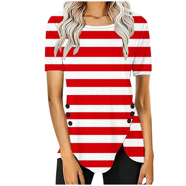 DPTALR Blouses Décontractées à Manches Courtes pour Femmes Blouses de Travail Décontractées pour Femmes/chemise