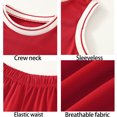 thumbnail image 4 of Fdqin Boys Athletic Shorts Set 6 Pieces Basketball Jersey Outfits for Kids Sleeveless Tank Top and Shorts Summer Activewear White Red Blue 7-8Years, 4 of 9