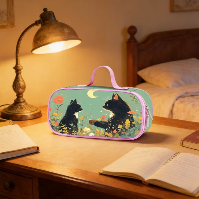 Large Capacity Multi Layer Pen Bag Stationery Box Storage Bag Cute Student Stationery Organizer