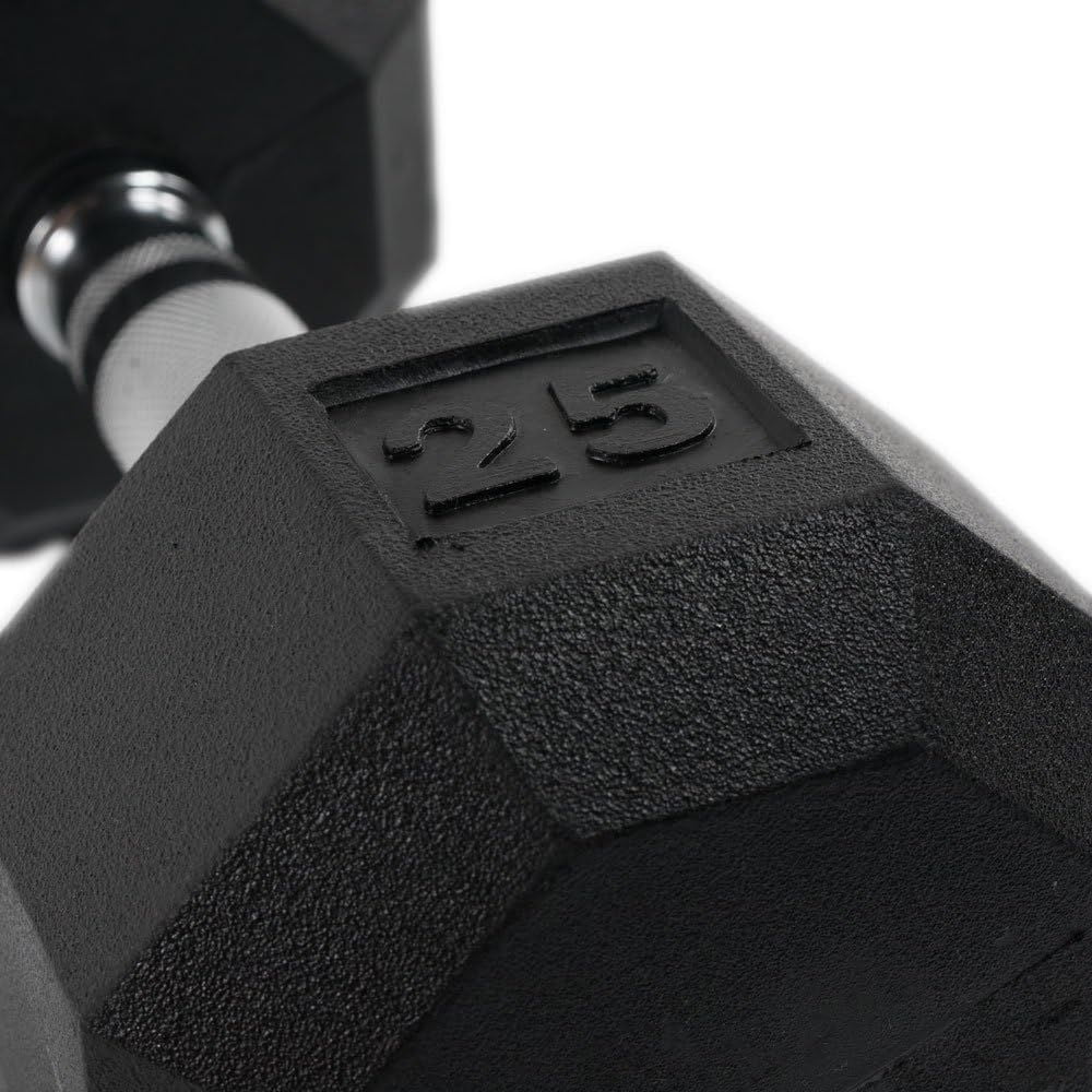 Power Systems Rubber Octagonal Dumbbell 25 lb., 61525