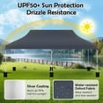 thumbnail image 6 of Costway 10 x 20 FT Pop-up Canopy UPF50+ Sun Protection Tent with Carrying Bag Black, 6 of 10