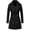 Black, variant on Womens Stand Collar Lightweight Zip Up Long Duster Jacket Trench Coat with Belt Red XL