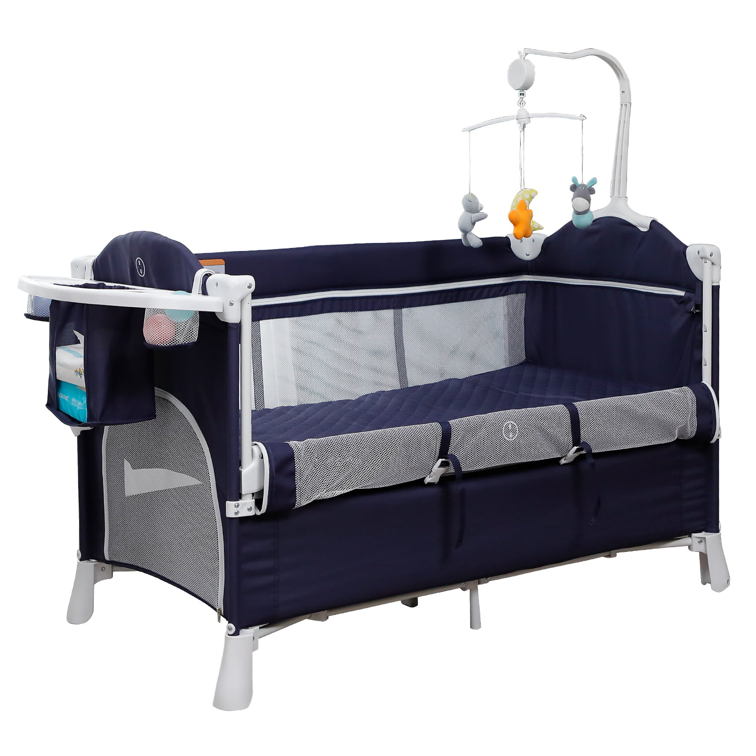 BABY BASSINET CRIB Infant Nursery Center Bed Playard Sleeper Cradle Playpen 